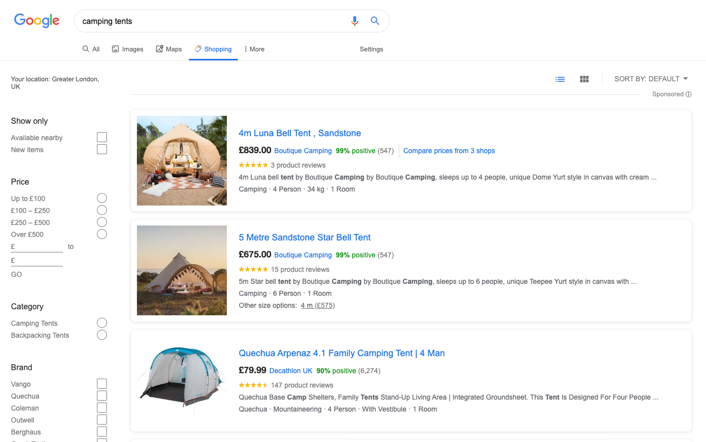 google-shopping-portal-search-results