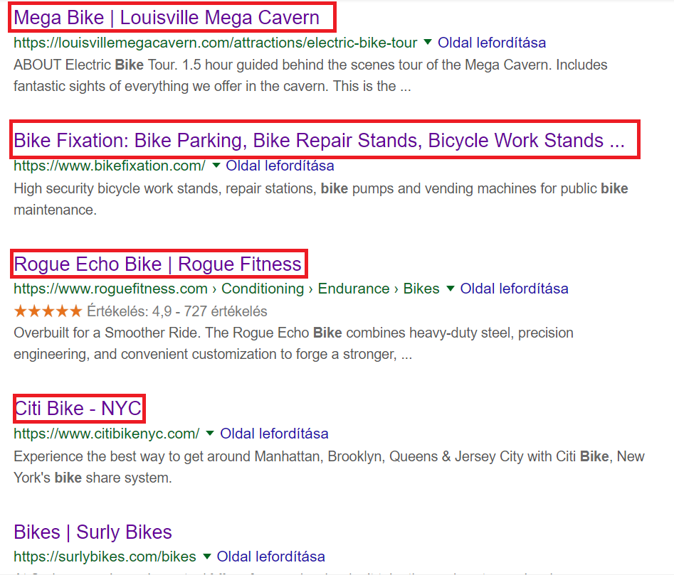 find negative keywords using google search